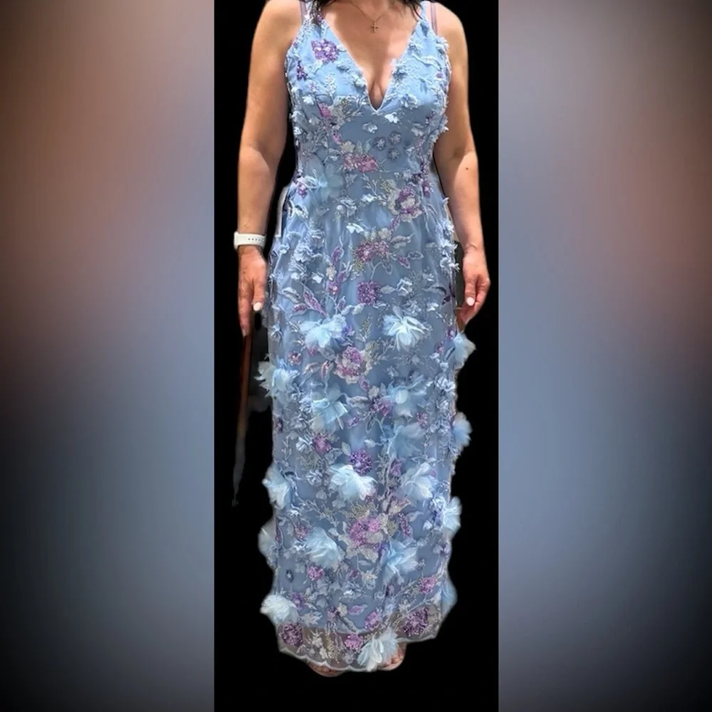 NWOT HELSI NORAH SEQUIN LAVENDER DRESS - Picture 5 of 7